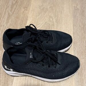 Women’s Under Armour Black and White Athletic Shoes